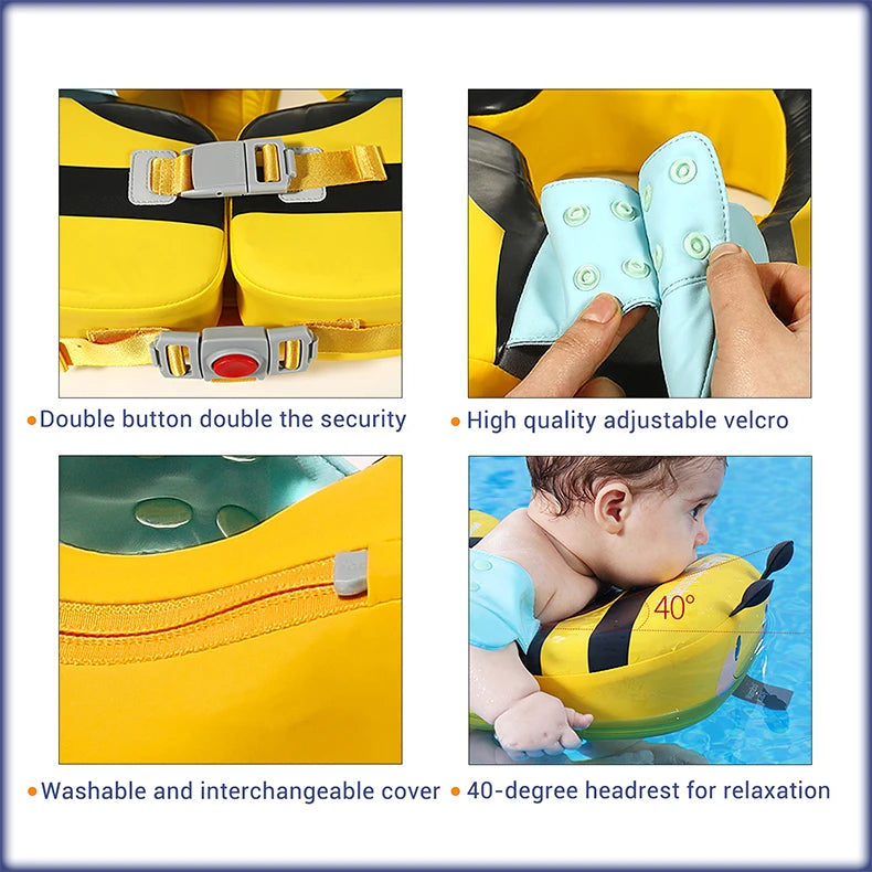 Mambobaby Float with Canopy – Swimming Trainer for Infants