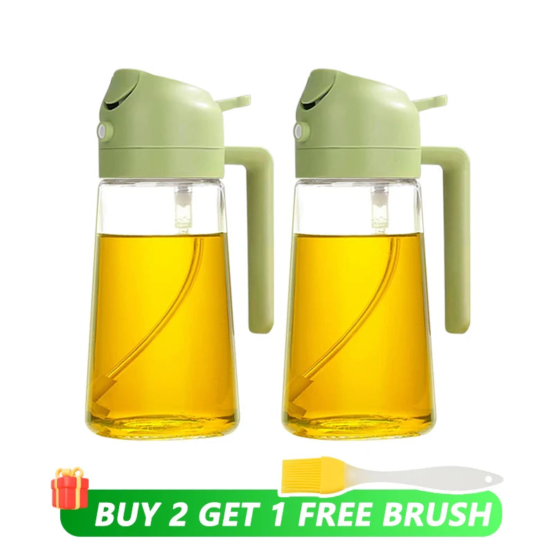 Oil Spray & Pour Bottle – Cooking & BBQ Dispenser