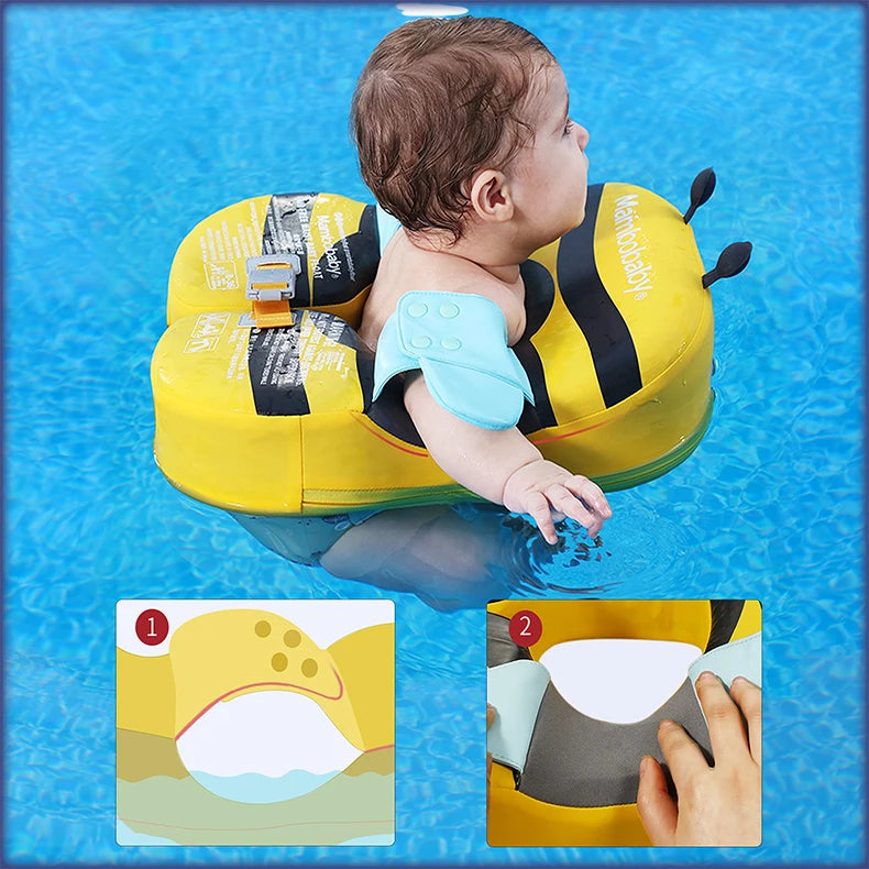 Mambobaby Float with Canopy – Swimming Trainer for Infants