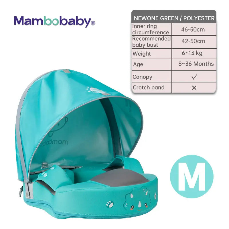 Mambobaby Float with Canopy – Swimming Trainer for Infants