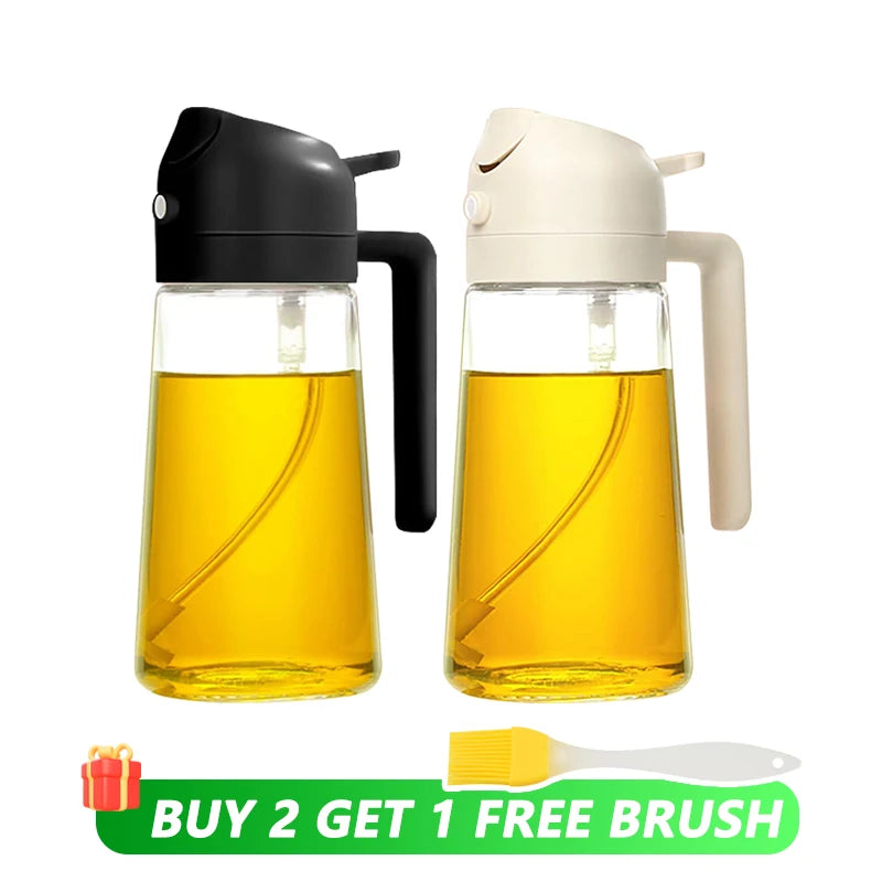 Oil Spray & Pour Bottle – Cooking & BBQ Dispenser