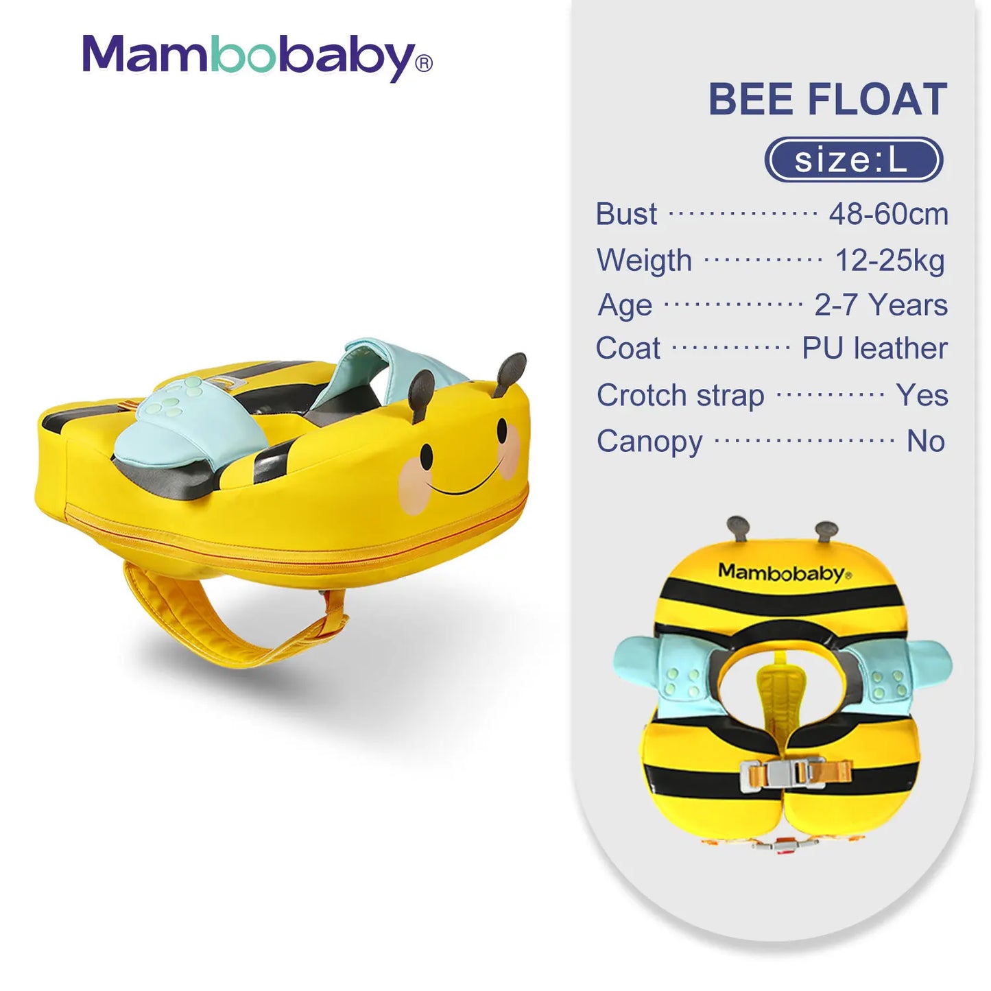 Mambobaby Float with Canopy – Swimming Trainer for Infants