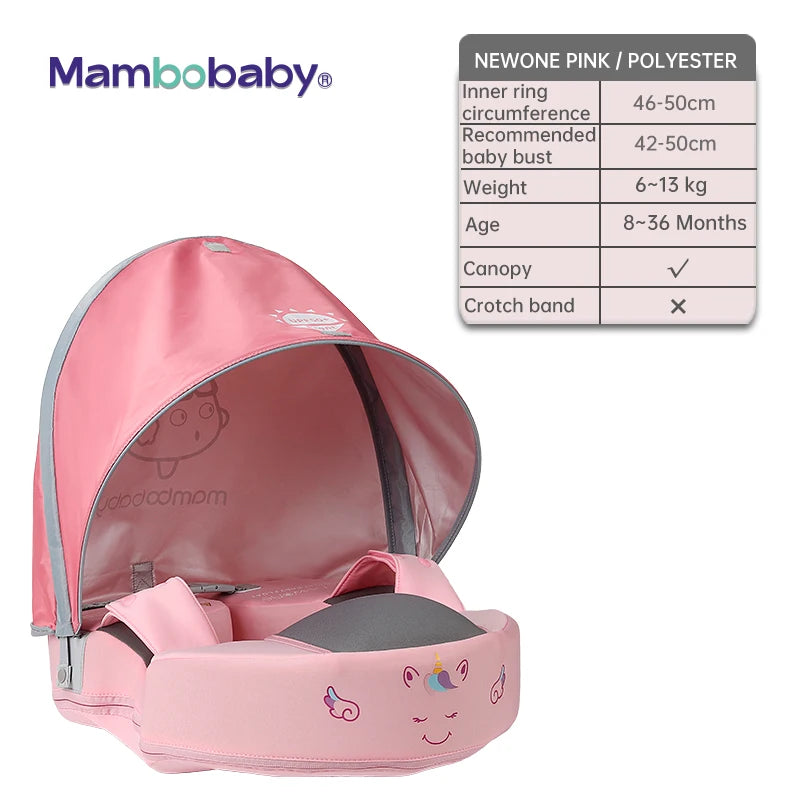 Mambobaby Float with Canopy – Swimming Trainer for Infants
