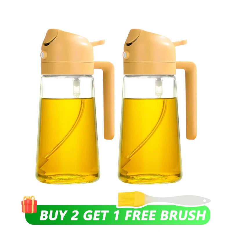 Oil Spray & Pour Bottle – Cooking & BBQ Dispenser
