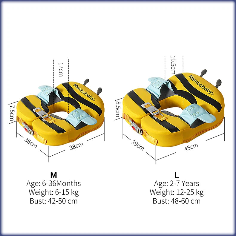 Mambobaby Float with Canopy – Swimming Trainer for Infants