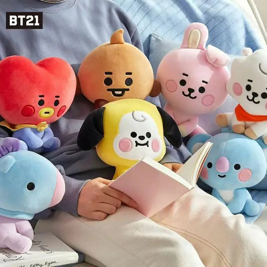 10–12cm Bts Kawaii Plush Doll – Bandai Backpack Toy & Gift