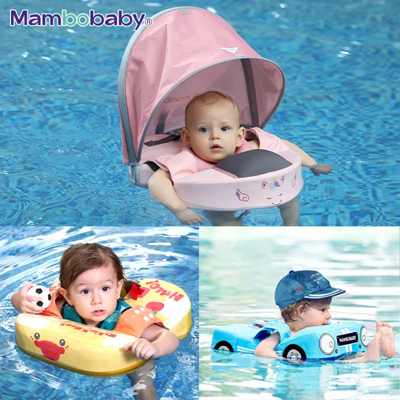 Mambobaby Float with Canopy – Swimming Trainer for Infants