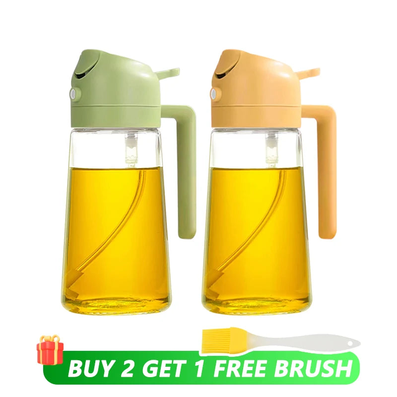Oil Spray & Pour Bottle – Cooking & BBQ Dispenser