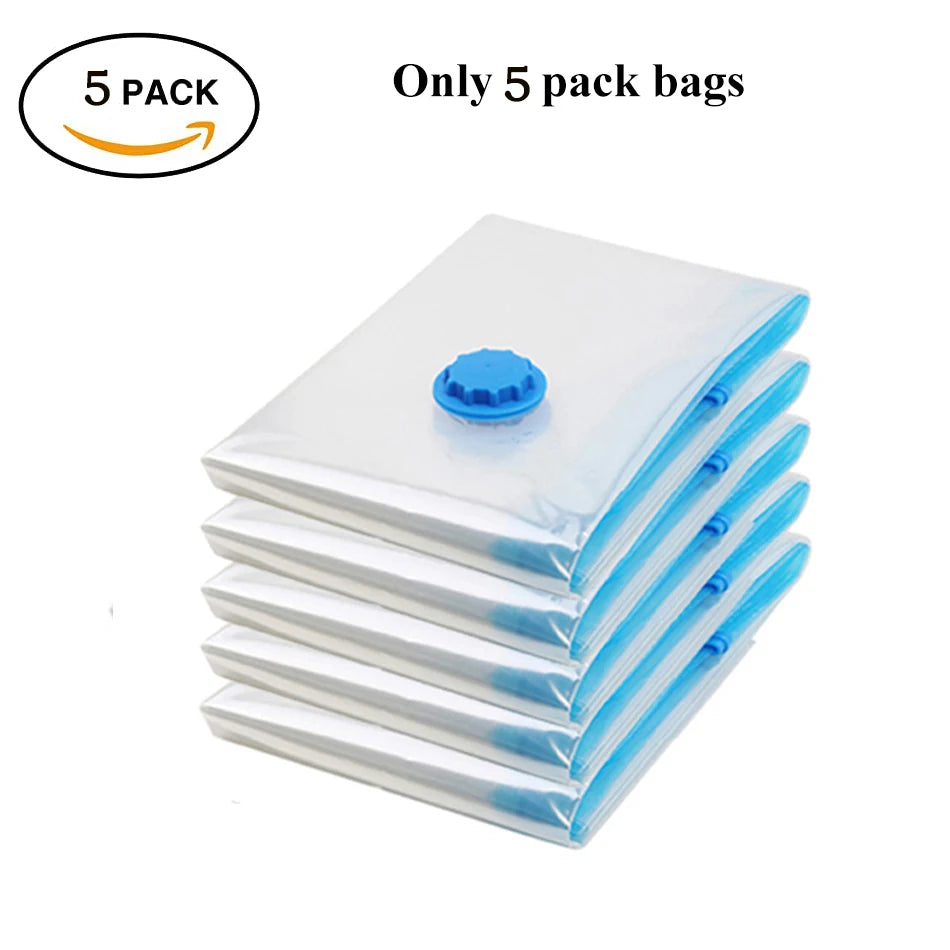 5-Pack Vacuum Storage Bags – Space Saver Bags