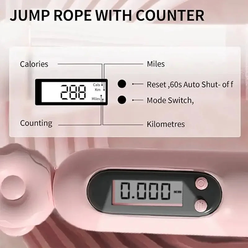 Smart Skipping Rope – Countdown & Calorie Tracker for Adults