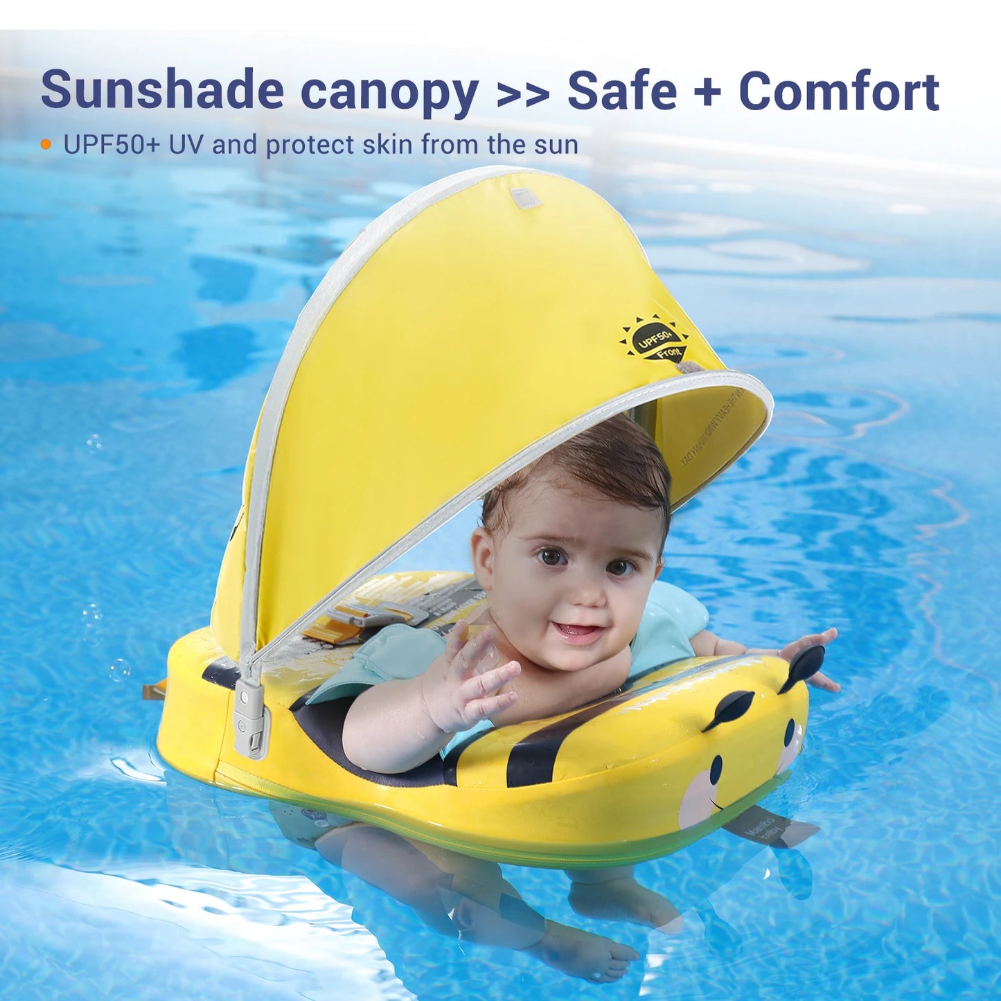 Mambobaby Float with Canopy – Swimming Trainer for Infants